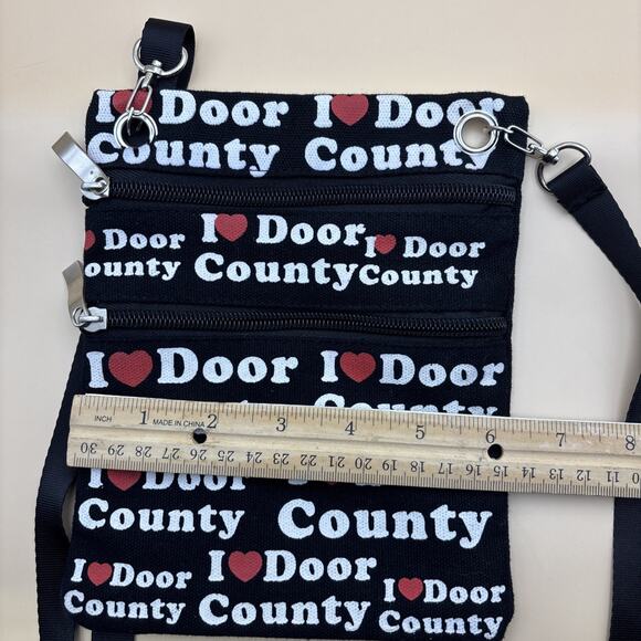 RUBIN RUTH Neck Wallet Crossbody Canvas Wallet Cancun Small Travler Bag - Picture 3 of 4